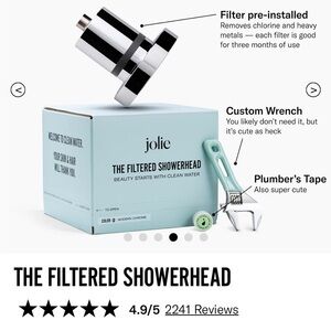 Jolie Modern Chrome Filtered Showerhead